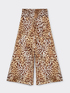 Pantalon large &agrave; motif animalier image number 4