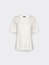 V-neck cotton T-shirt image number 4
