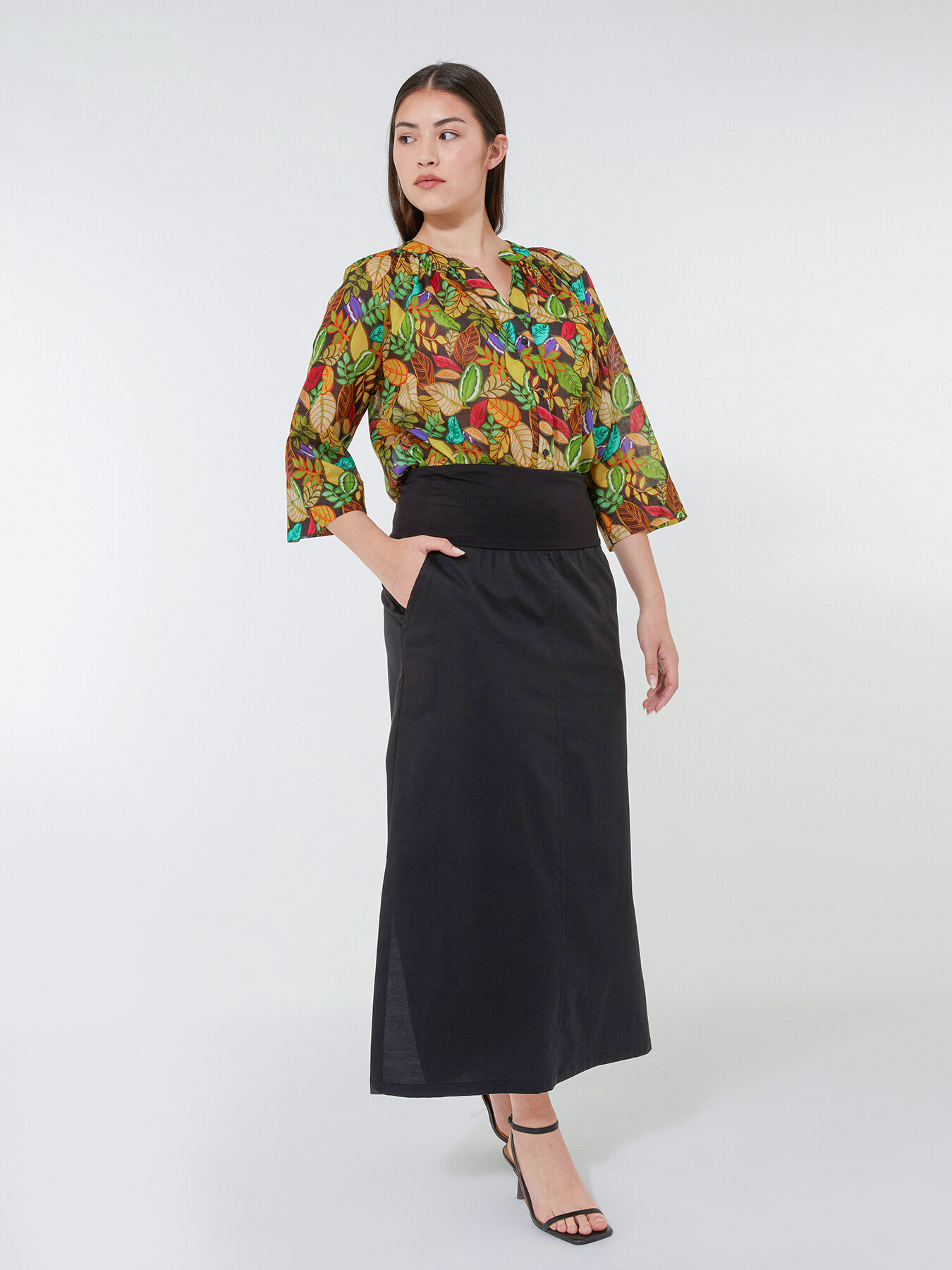 Rock mit Bord&uuml;re aus Jersey image number 0