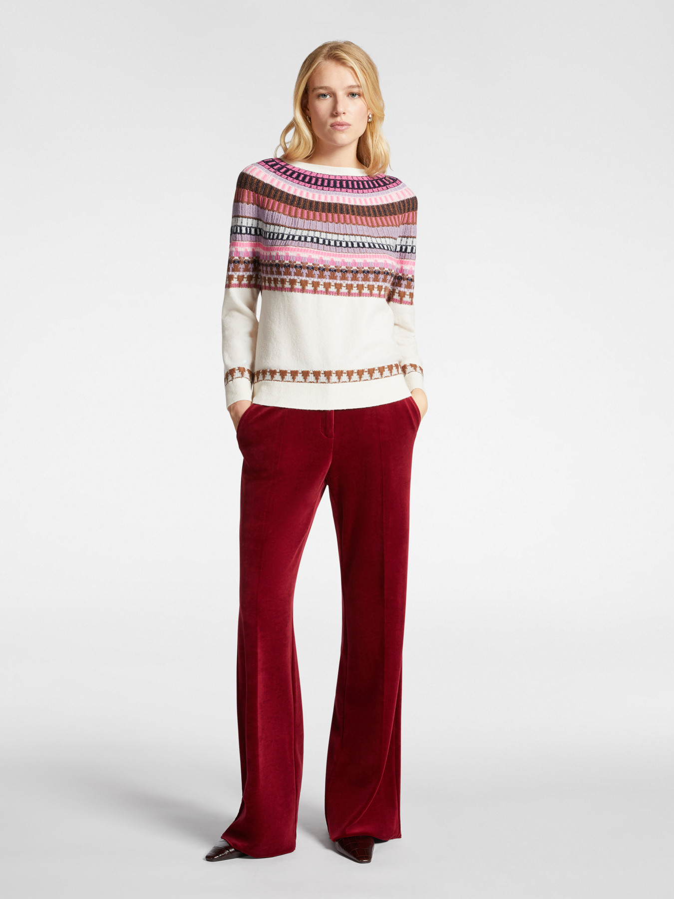 Jacquard-Pullover mit Fair-Isle-Muster image number 2