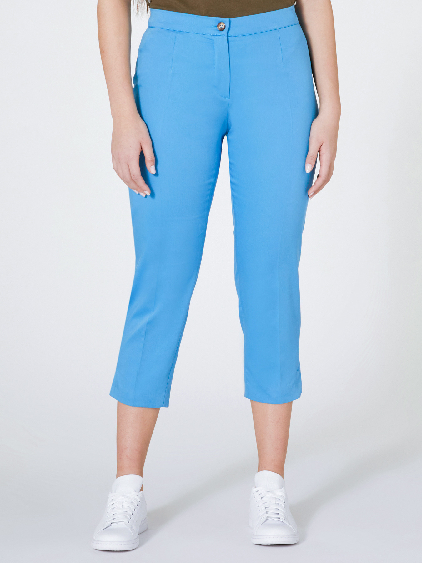 Slim cropped trousers image number 2