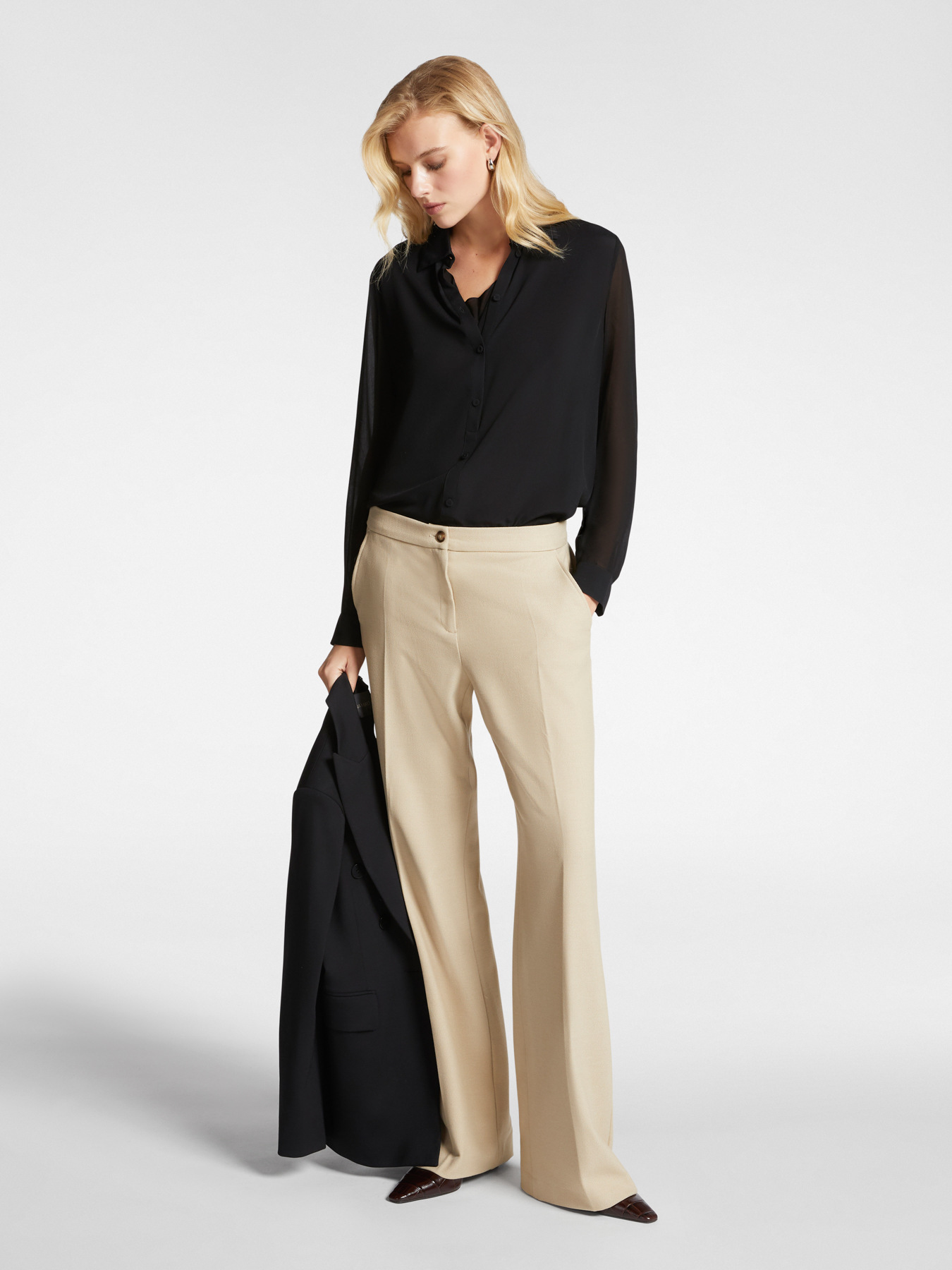 Blouse with front draping image number 3