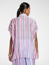 Camisa oversize de mezcla de lyocell a rayas image number 1