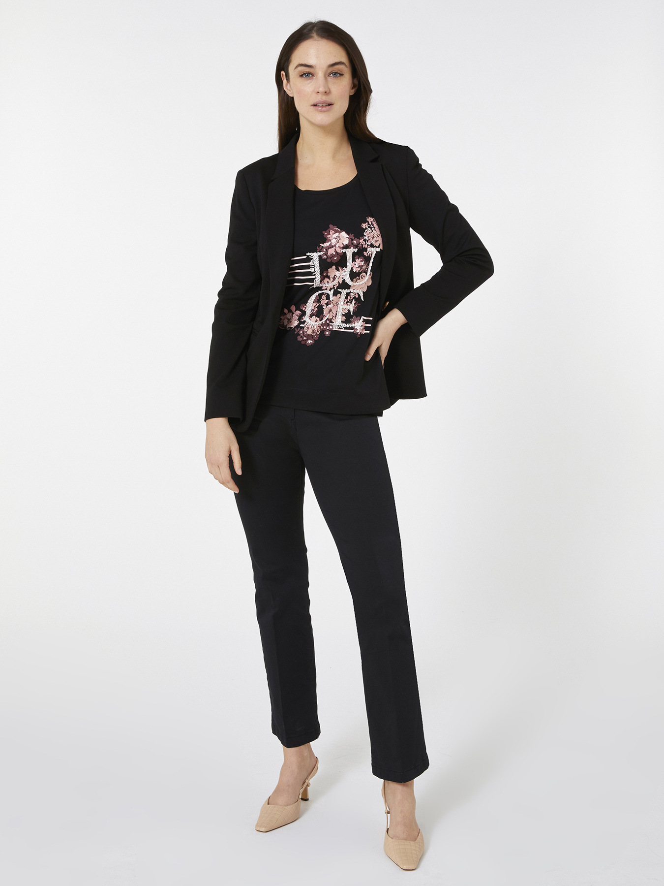 Veste blazer en maille Milano stretch image number 0