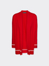 Viscose blend cardigan with striped details image number 4