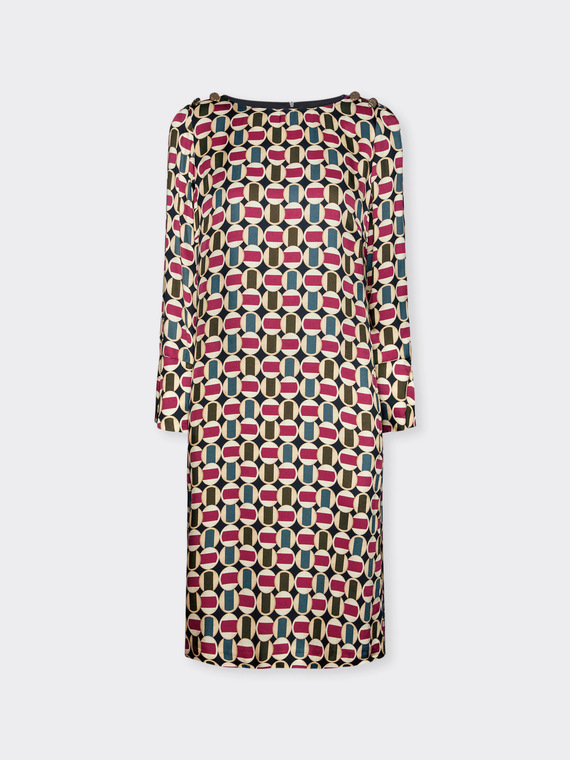 Vestido con estampado geométrico