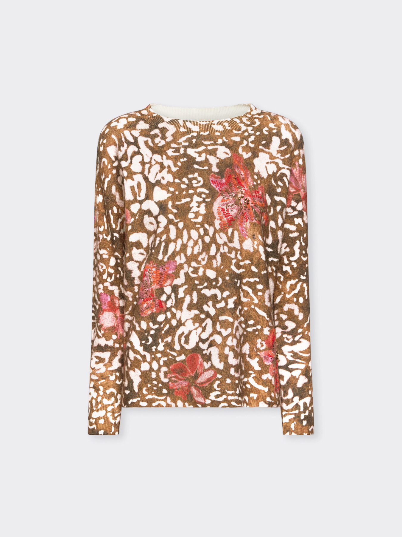 Spotted print sweater image number 4