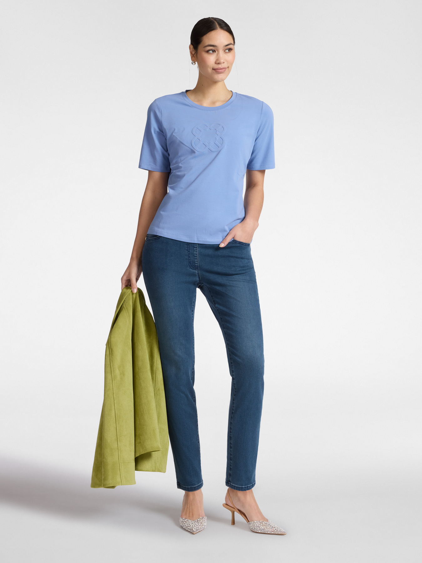 Cotton t-shirt with Monogram logo image number 2