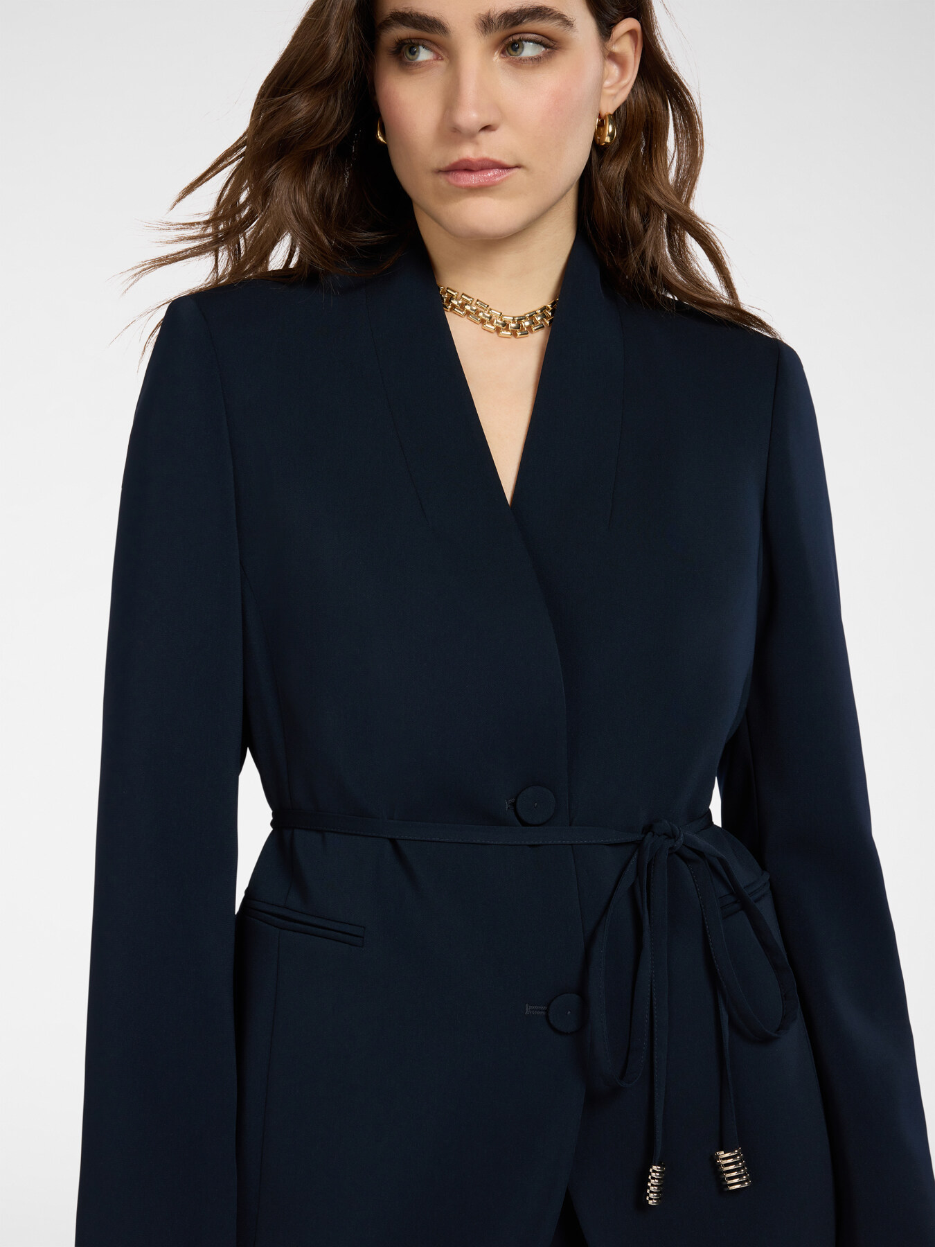 Belted jacket image number 3