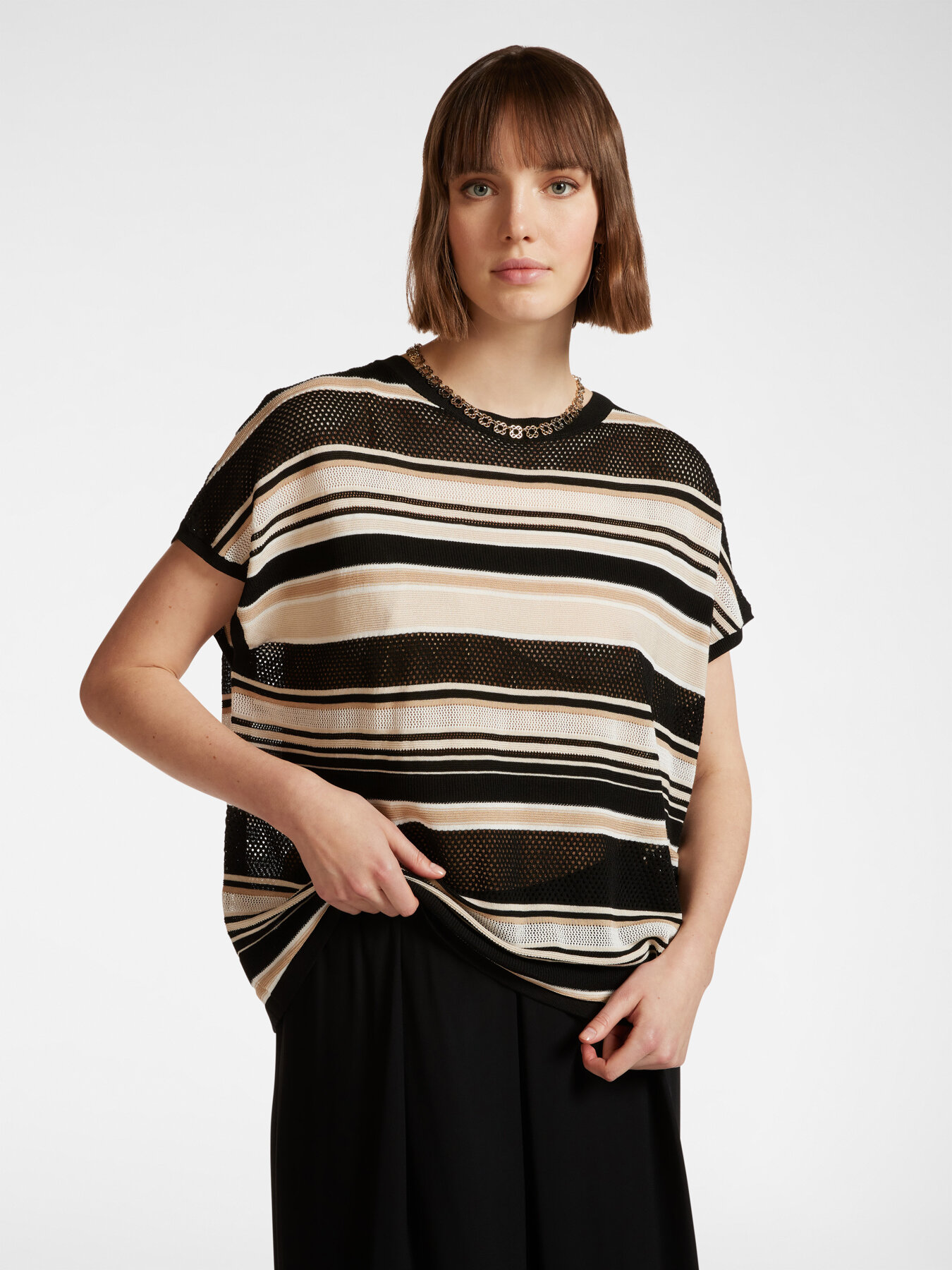 Maglia leggera a righe image number 0