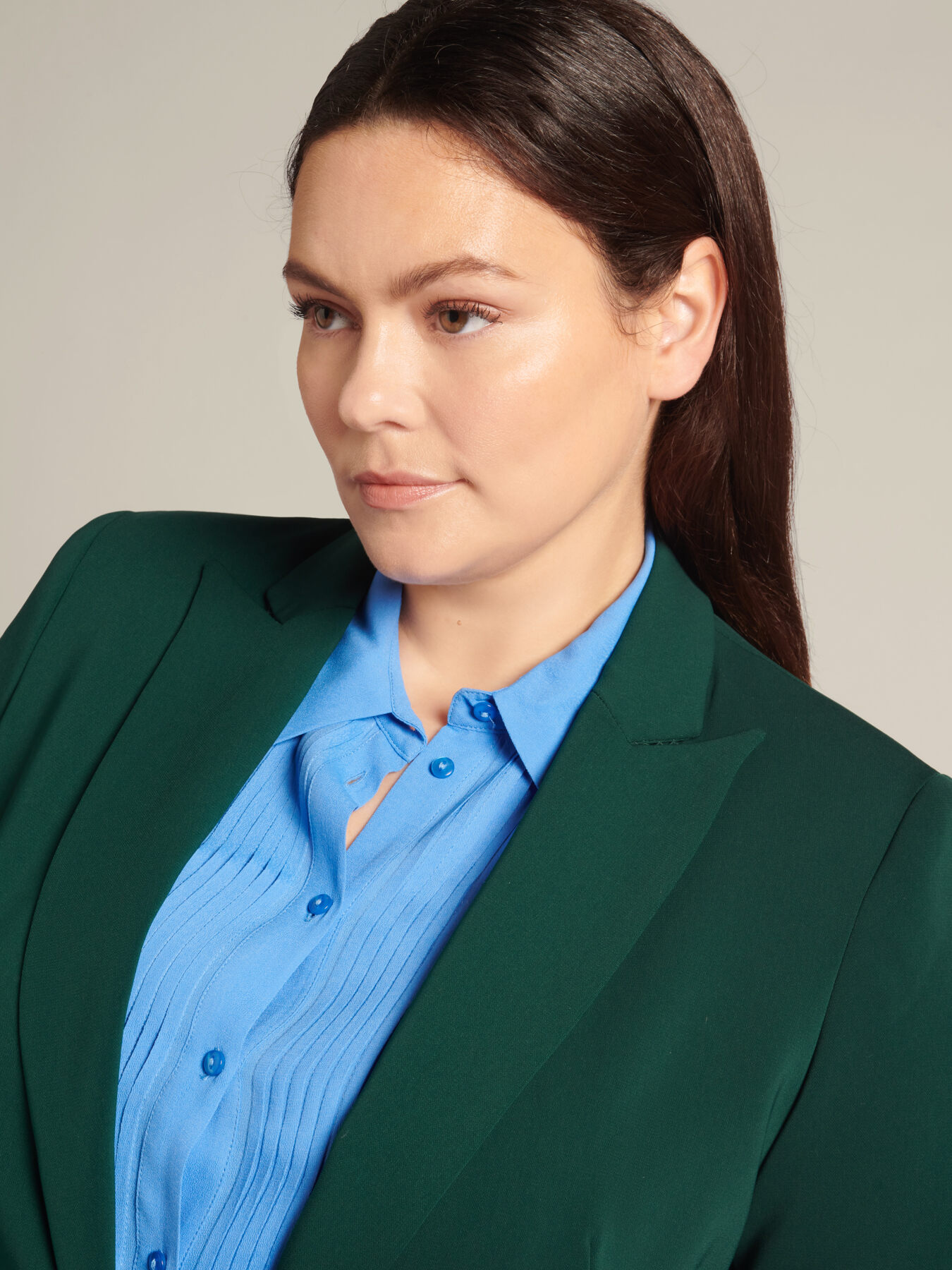 Flowing stretch cady jacket image number 5