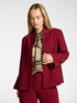 Cr&ecirc;pe jacket with jewel button image number 0