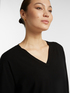 Maglia V neck in viscosa LENZING&trade; ECOVERO&trade; image number 3