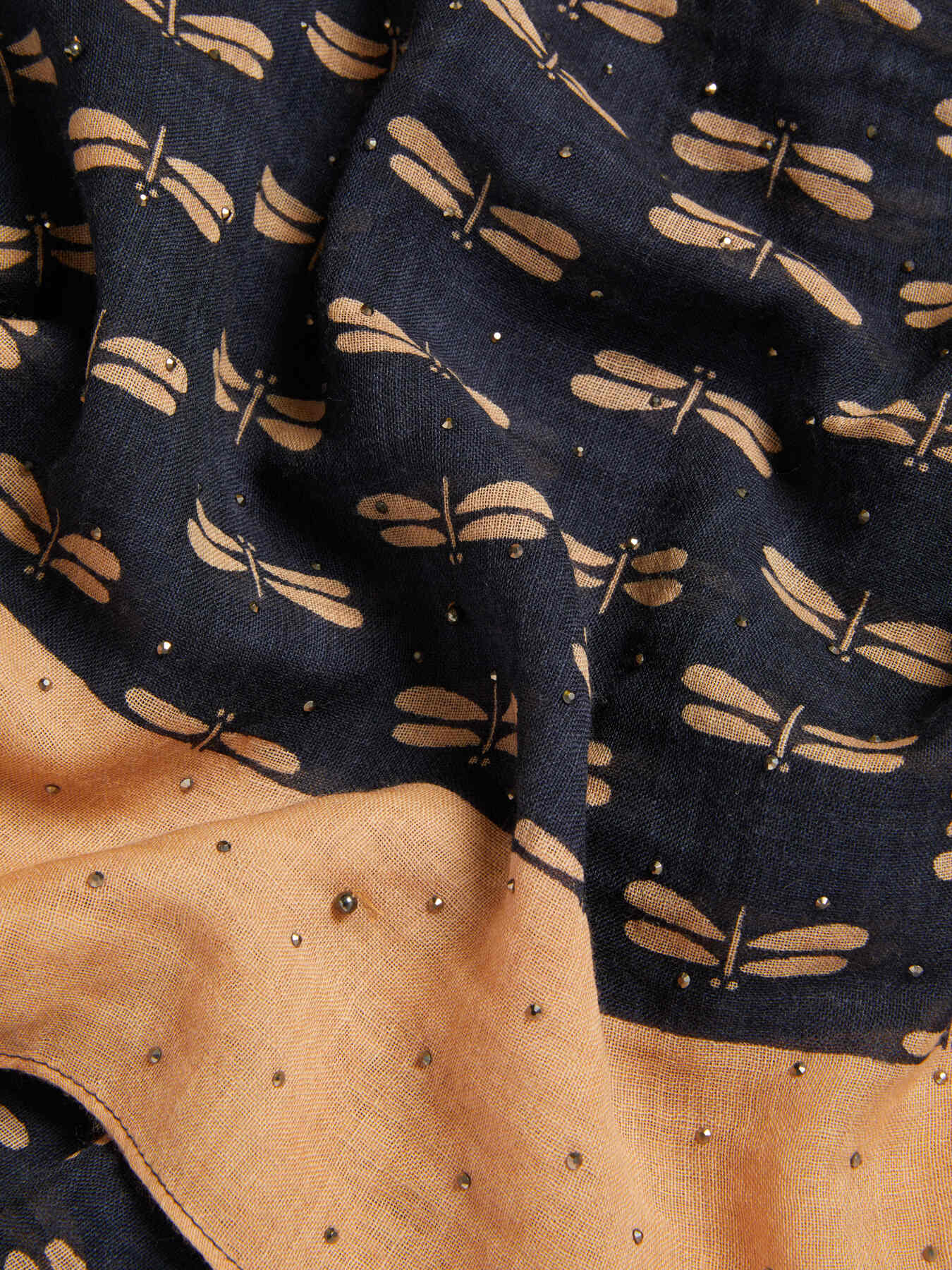 Sciarpa stampata in pura lana image number 1