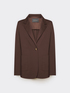 Viscose blend single-breasted blazer image number 4