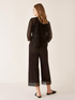Cropped trousers with macramé image number 1