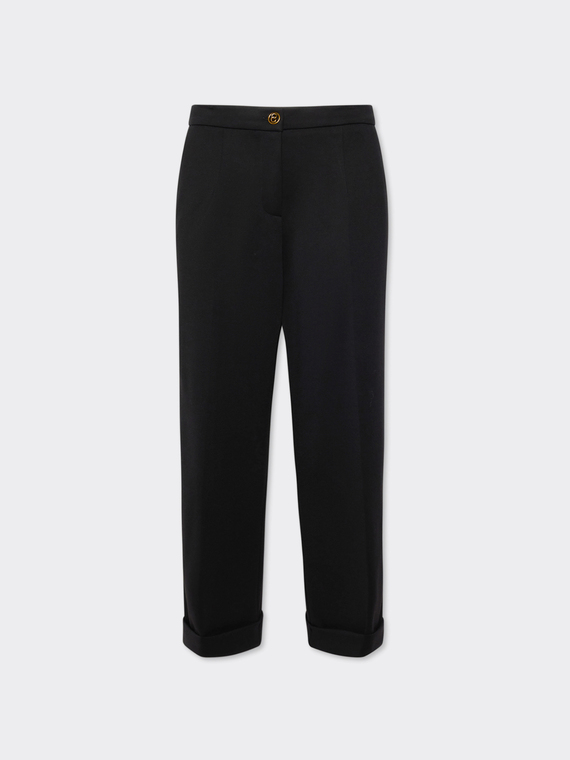 Chinos with cuffs at the bottom