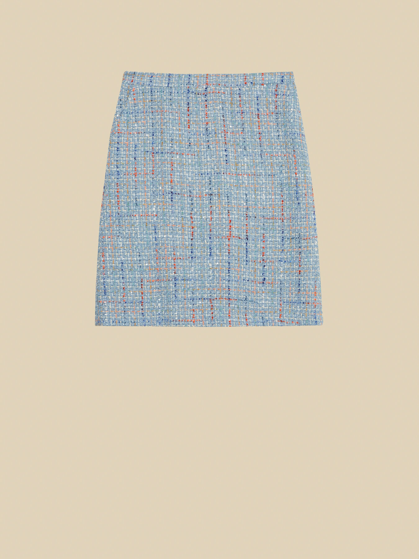 BASKET WEAVE FABRIC SKIRT image number 4
