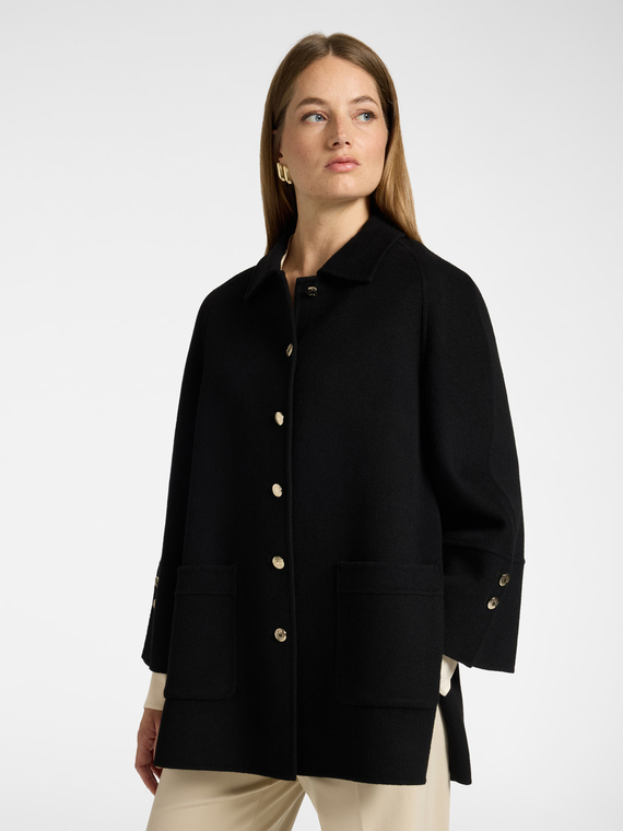 Cappotto misto lana double