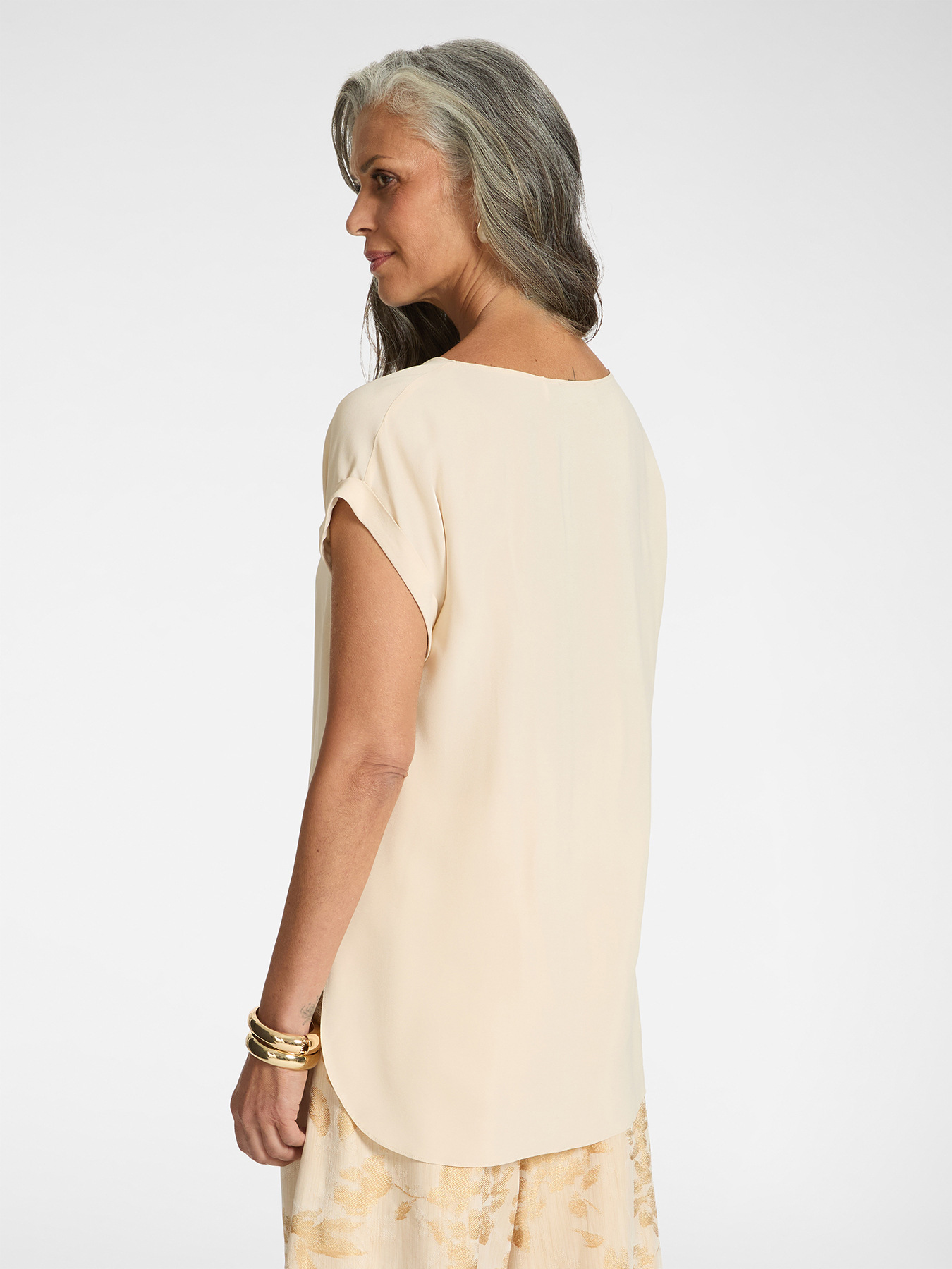Cr&ecirc;pe de chine blouse image number 1