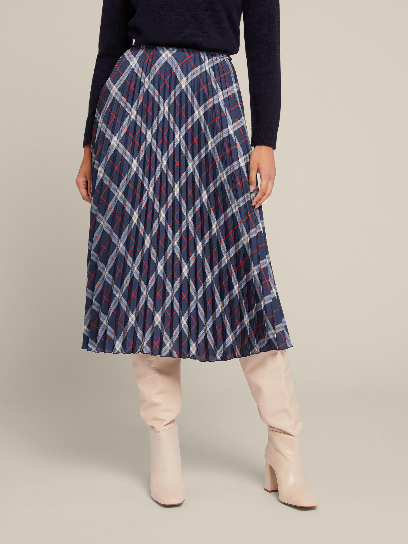 Falda plisada estampada image number 2