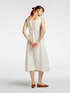 Linen dress with front pleats image number 1