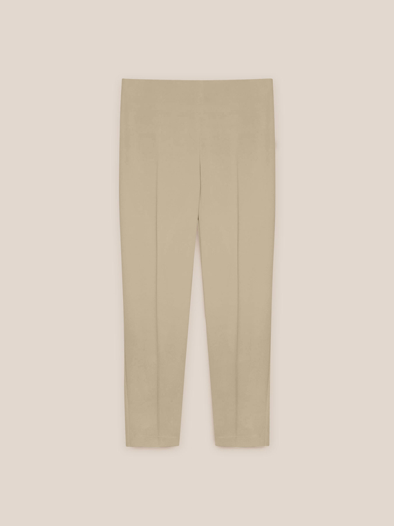 Pantaloni in cady color "greige"
