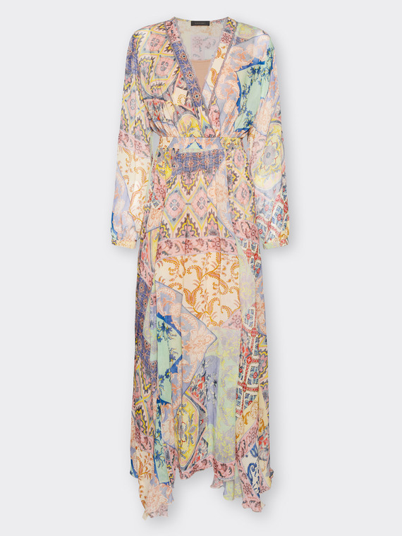 Vestido longo estampado