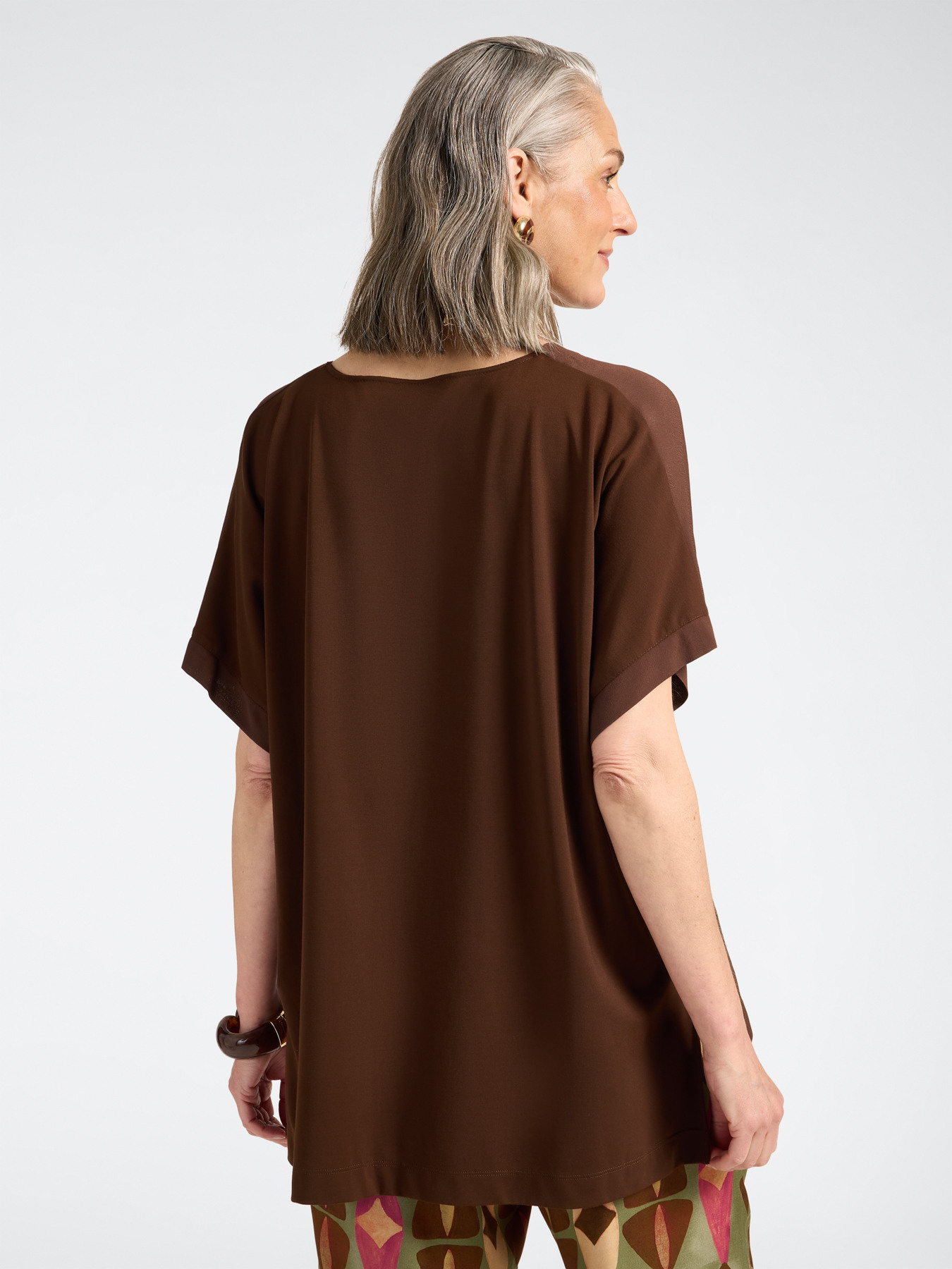 T-Shirt mit Kimono-&Auml;rmeln und Schmuckkn&ouml;pfen image number 1