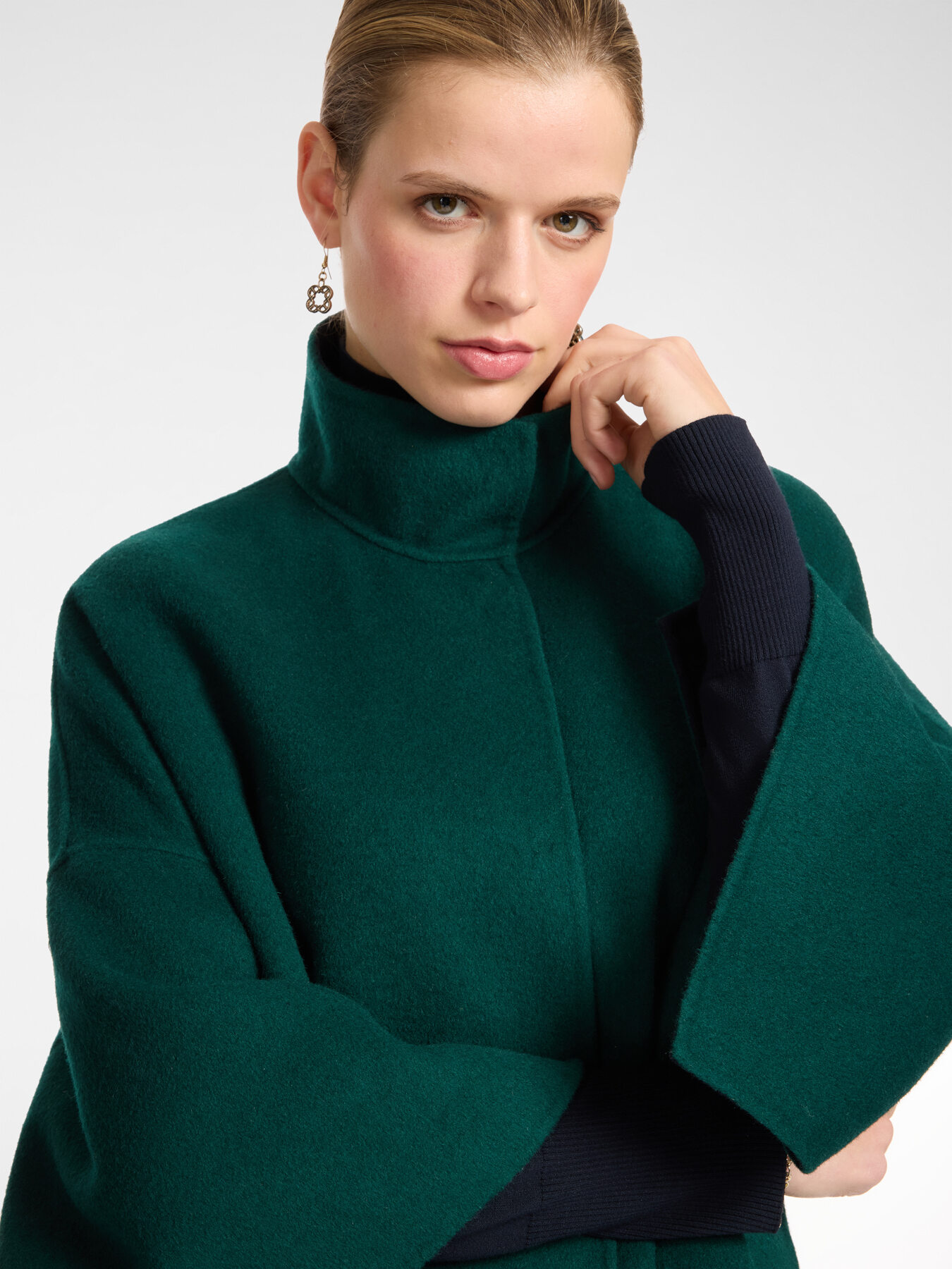 Two-tone reversible coat image number 3