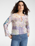 Blusa con estampado bandana image number 0