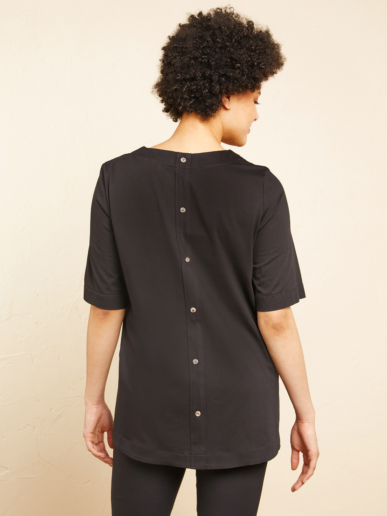 T-SHIRT EM JERSEY DE ALGOD&Atilde;O image number 1