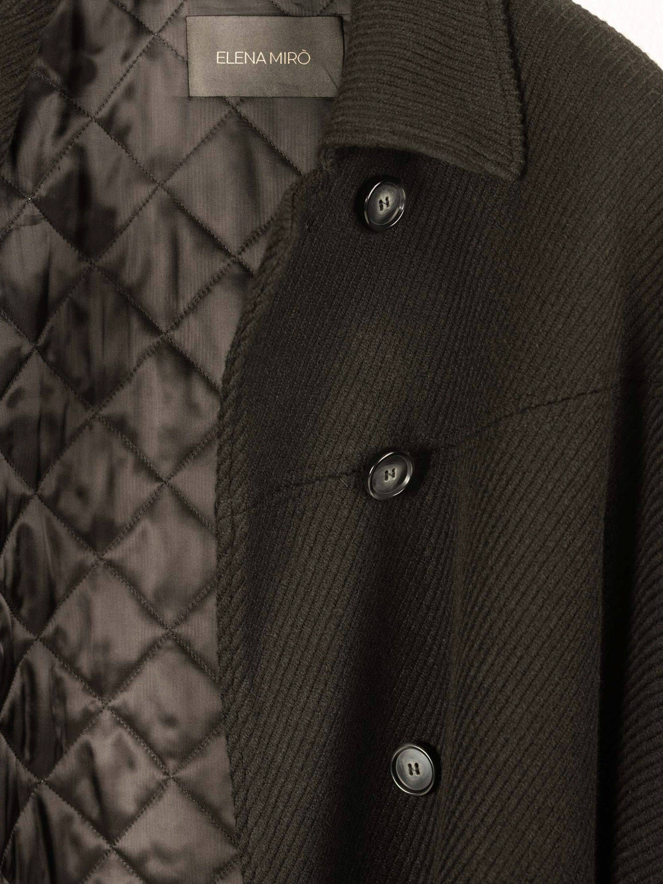 Abrigo de doble botonadura en tejido diagonal image number 5