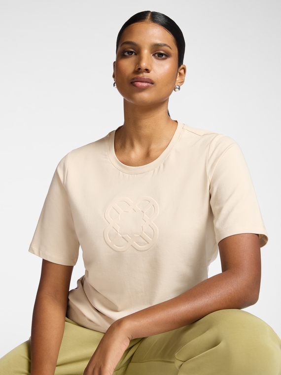 T-shirt en coton avec logo Monogram