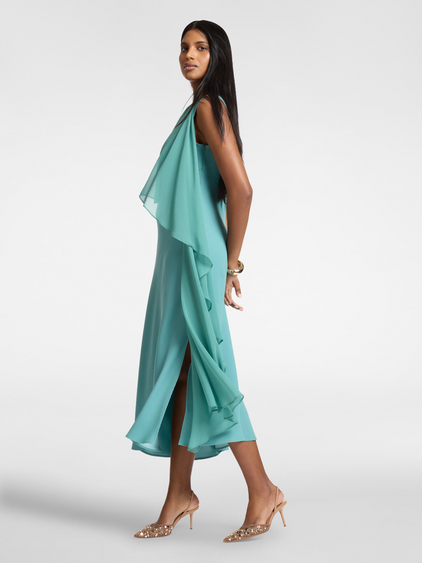 Dress with cape image number 2