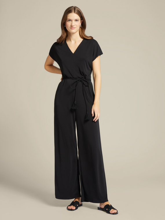Crepe jersey trousers dress