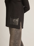 Pullover mit Tasche aus Lederimitat image number 3