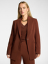 Cr&ecirc;pe blazer with Monogram button image number 0