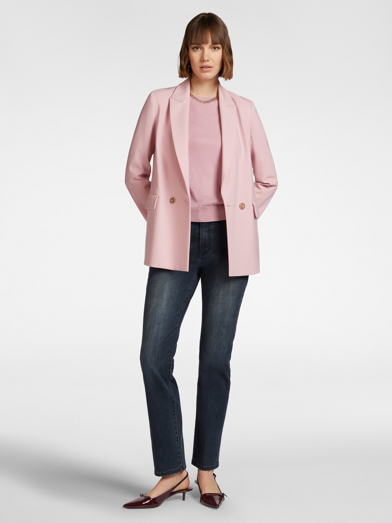 Blazer doppio petto in punto Milano image number 4