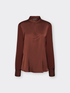 Viscose T-shirt with mandarin collar image number 4