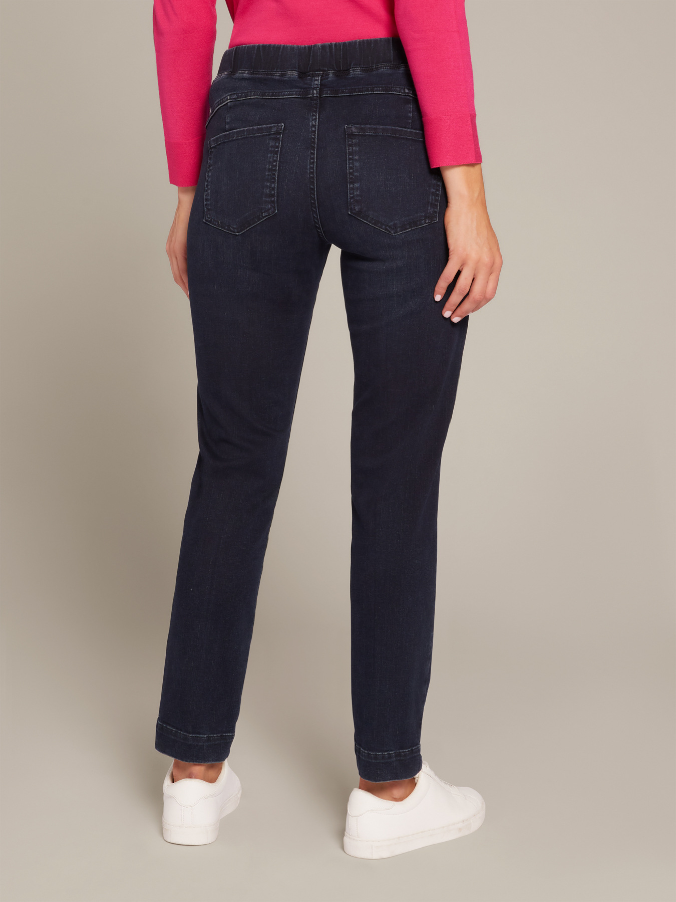 Stretch denim jeggings image number 2