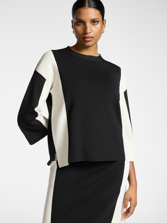Color block sweater