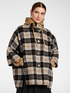 Wool-blend double check cape image number 0