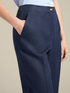 Pantaloni dritti in puro lino image number 3