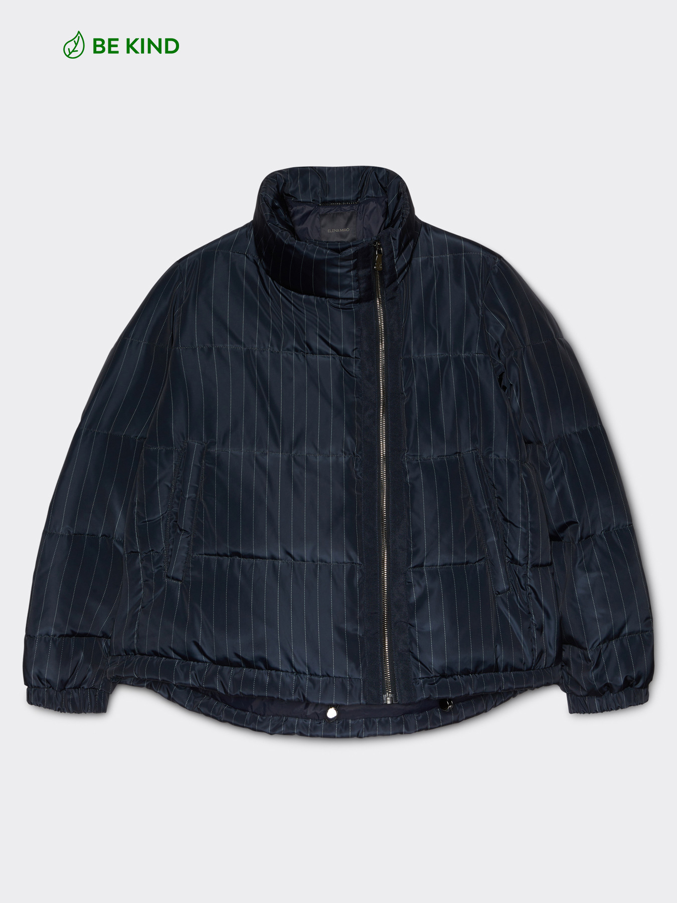 Printed down jacket with side zip image number 4