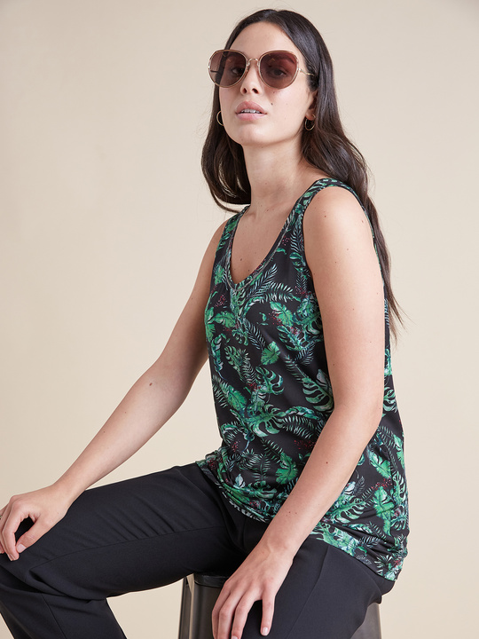 Elenamiro: Top estampado Preto_2