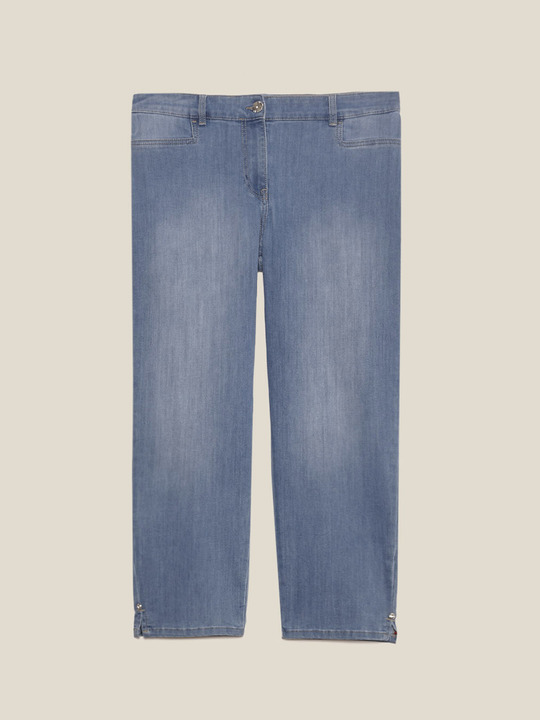 Elenamiro: Jeans ankle skinny ligeiros Azul_1