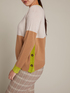 Pure carded wool colour block sweater image number 4