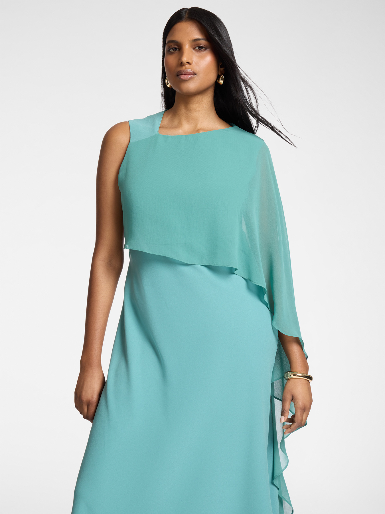 Dress with cape image number 3