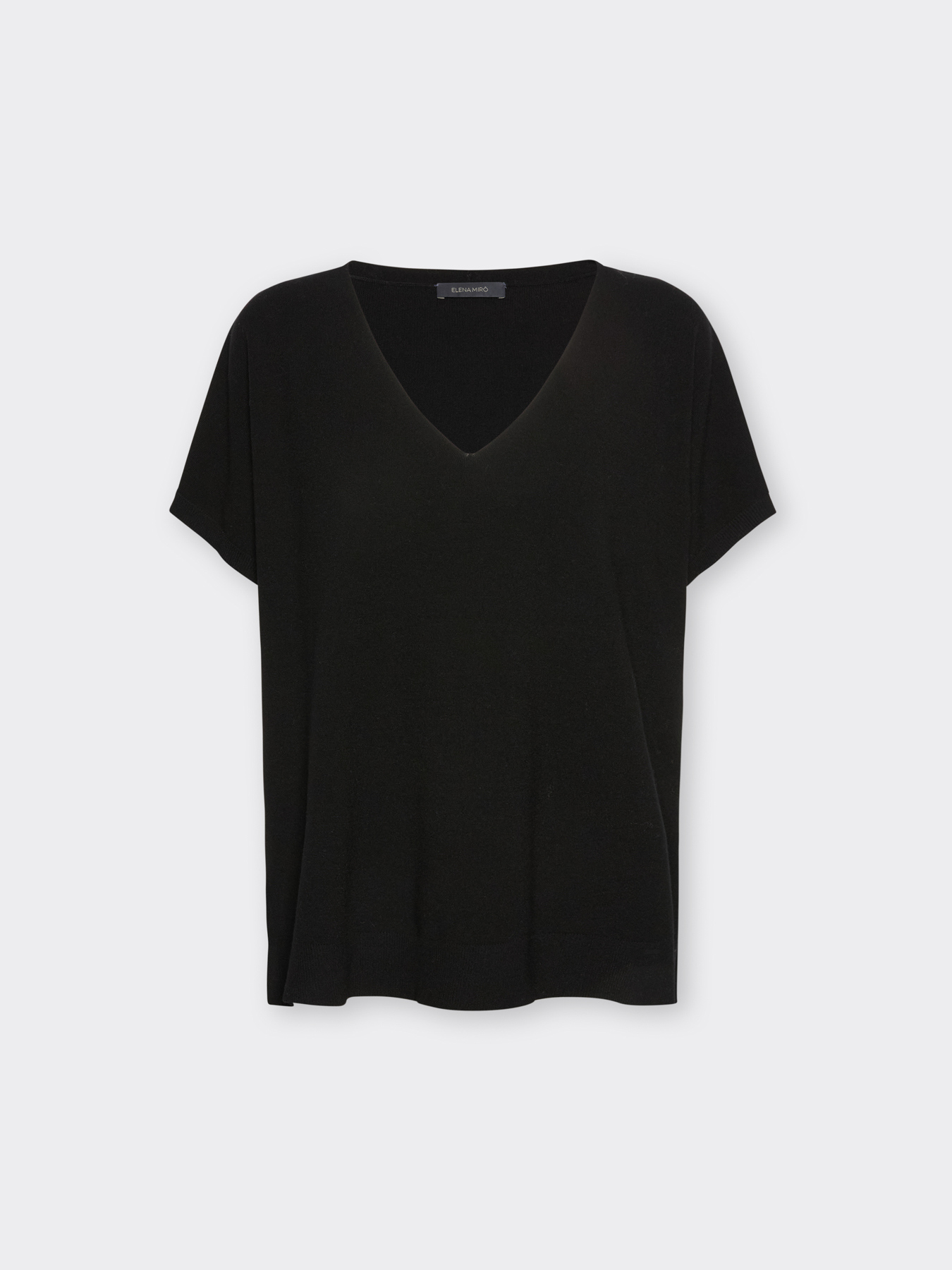 Pull en viscose col V image number 4